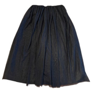 Cat & Jack Black & Gold Glitter Maxi Skirt Girls' M(7/8)